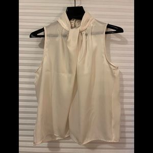 NWOT Zara knotted satin effect top size small